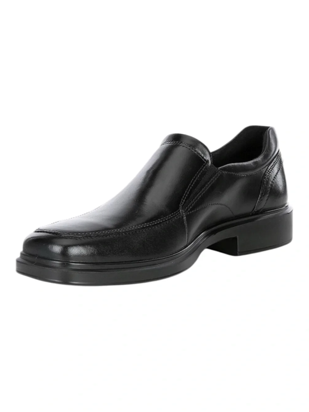 Ecco Classic Black Leather Helenski Loafer Slip-on Men's Size EU40 US 6-6.5